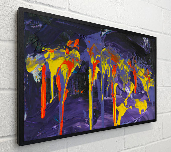 Purple Dripping Abstract