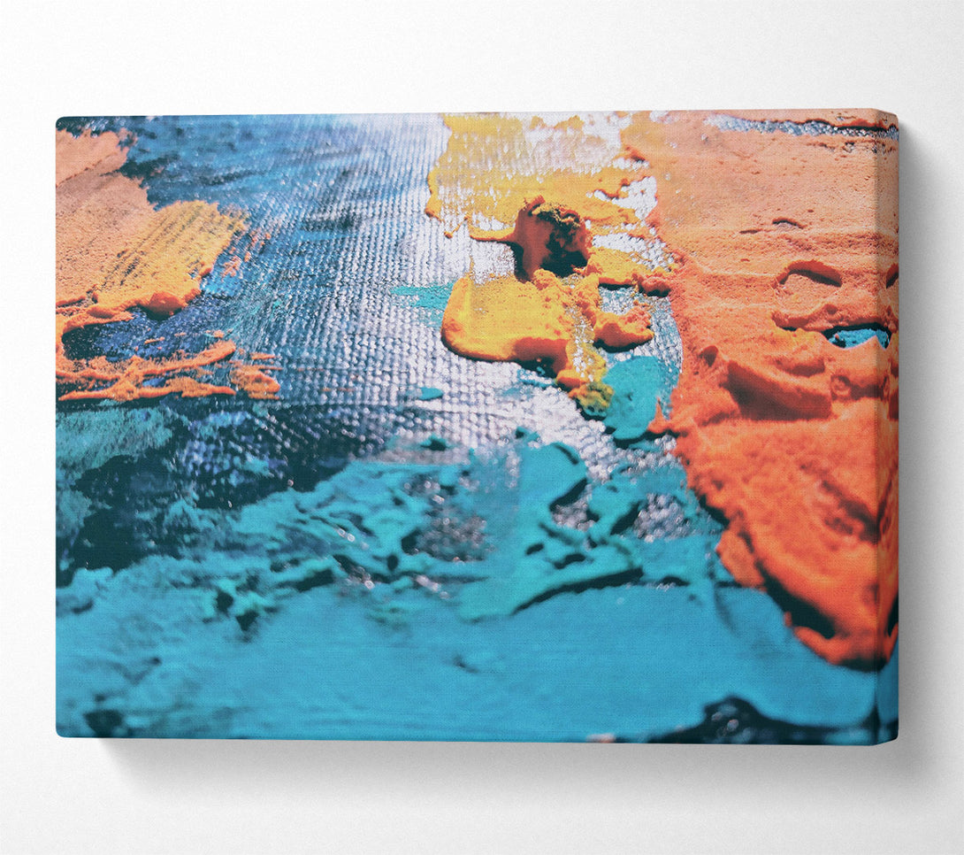  A Canvas Print of Azure Abstract Dreams Canvas Art