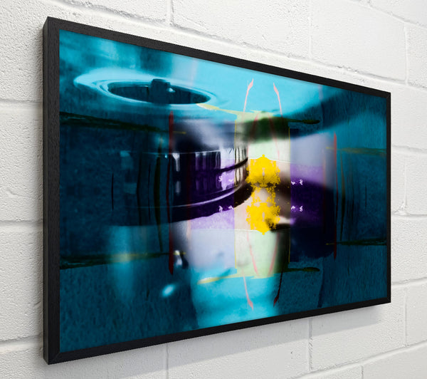 Teal Light Reflections