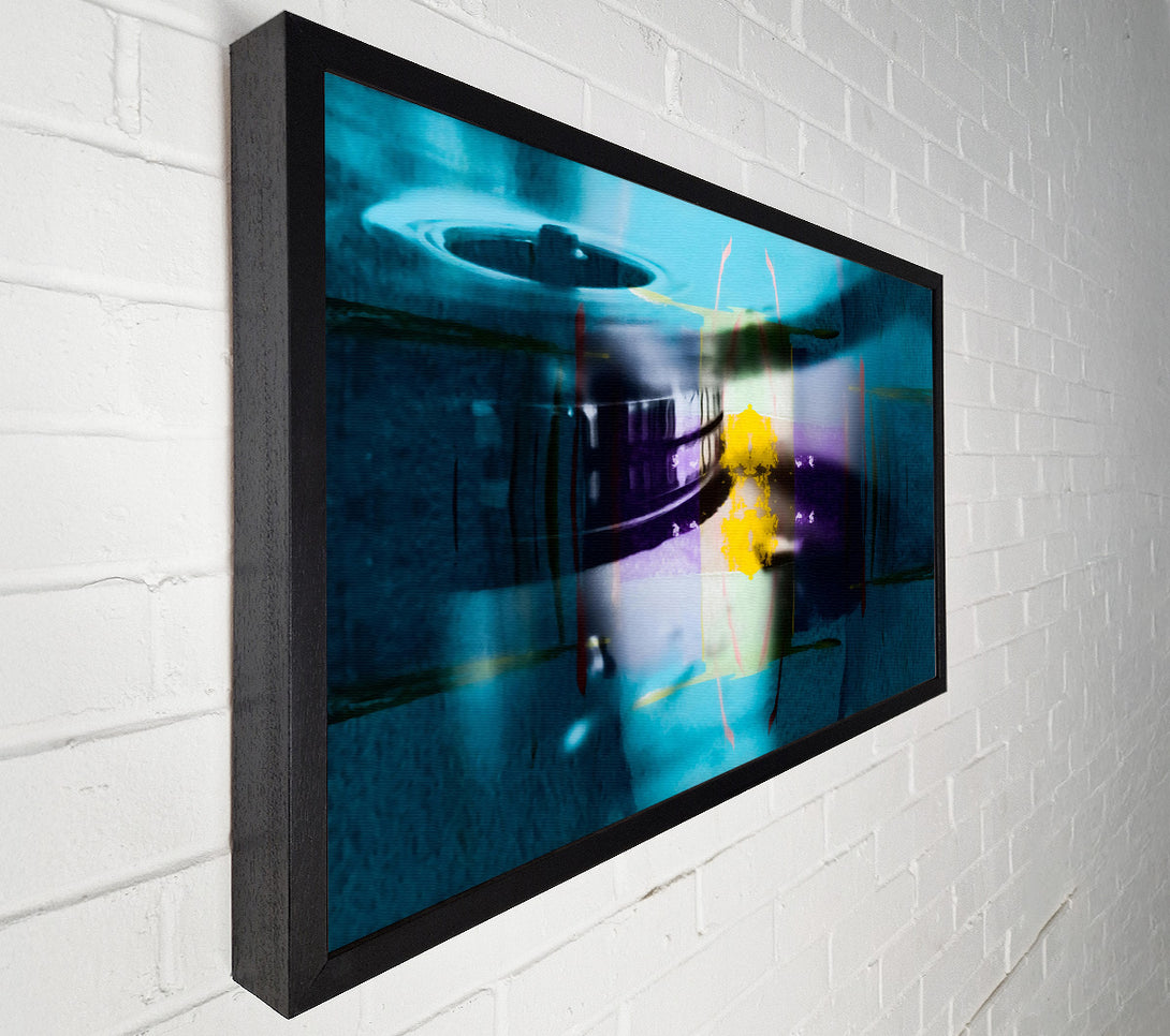  A Canvas Print of Teal Light Reflections Canvas Wall Art