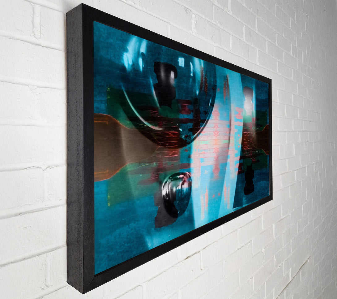  A Canvas Print of Aqua Lens Reflections Canvas Print