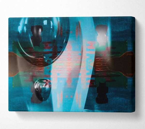  A Canvas Print of Aqua Lens Reflections Canvas Print