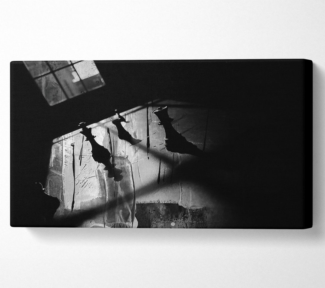  A Canvas Print of Black & White Shadows Canvas Print
