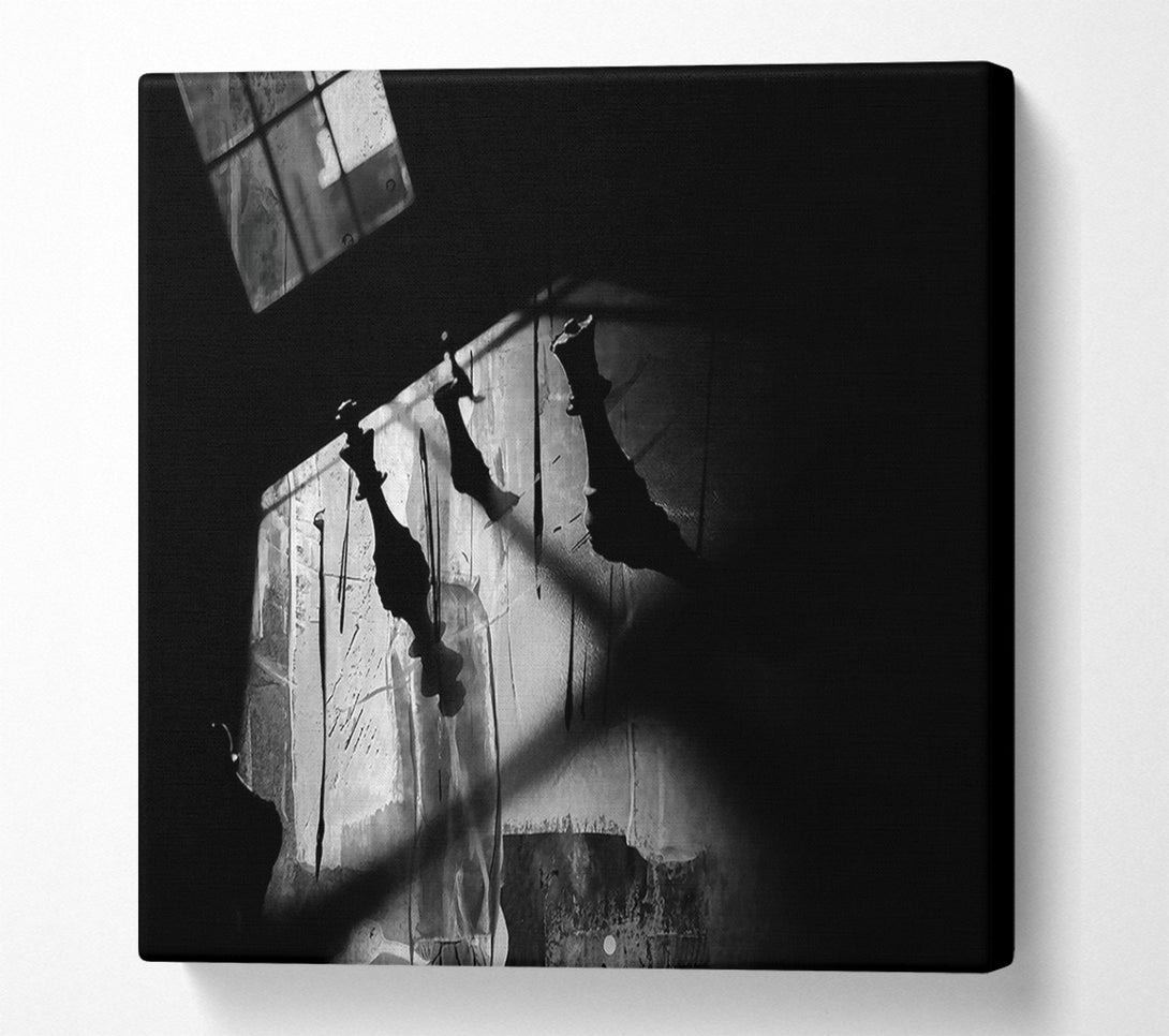  A Canvas Print of Black & White Shadows Canvas Print
