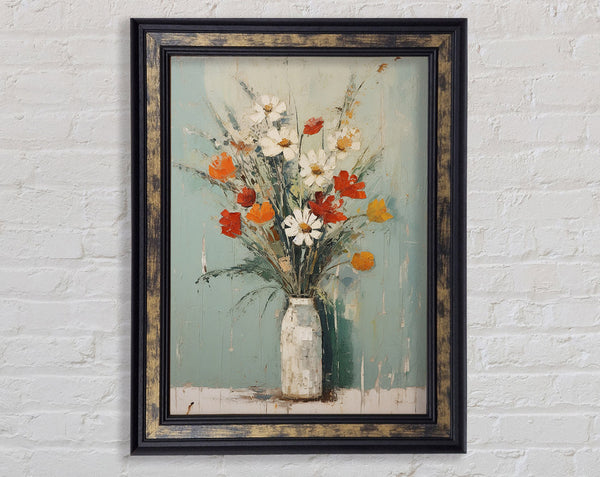 Subtle Vase Painting Framed Print