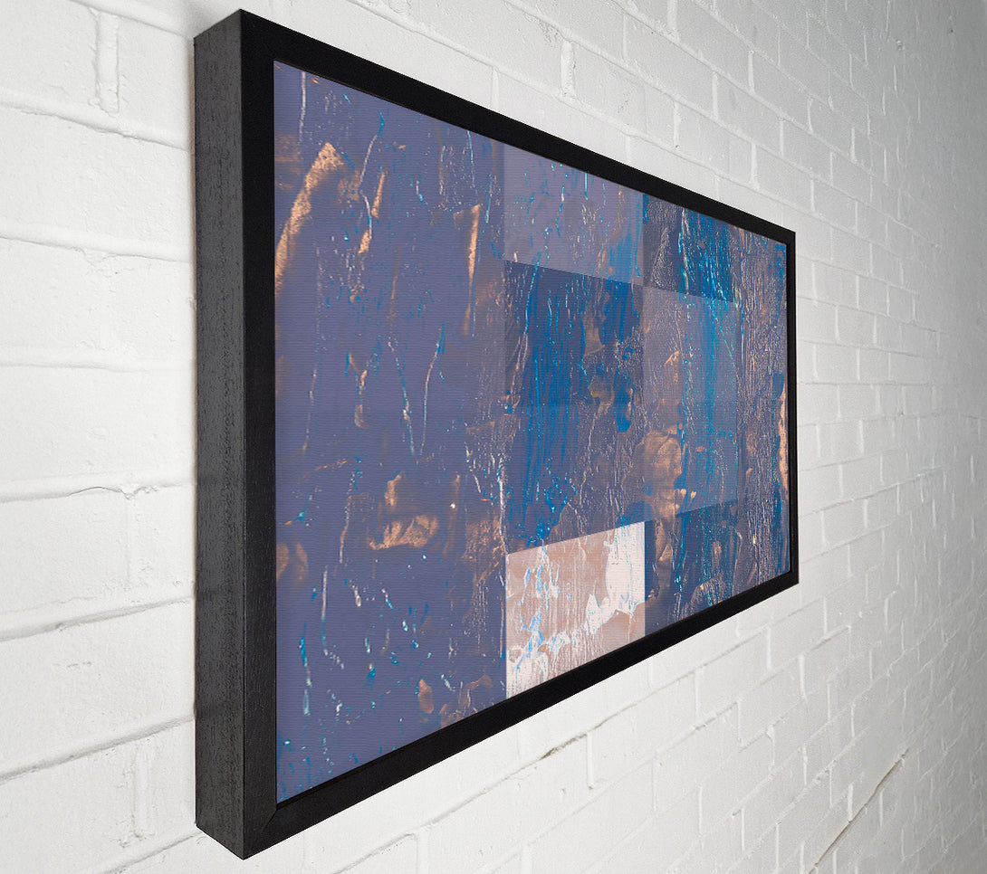  A Canvas Print of Blue Abstract Texture Canvas Wall Art