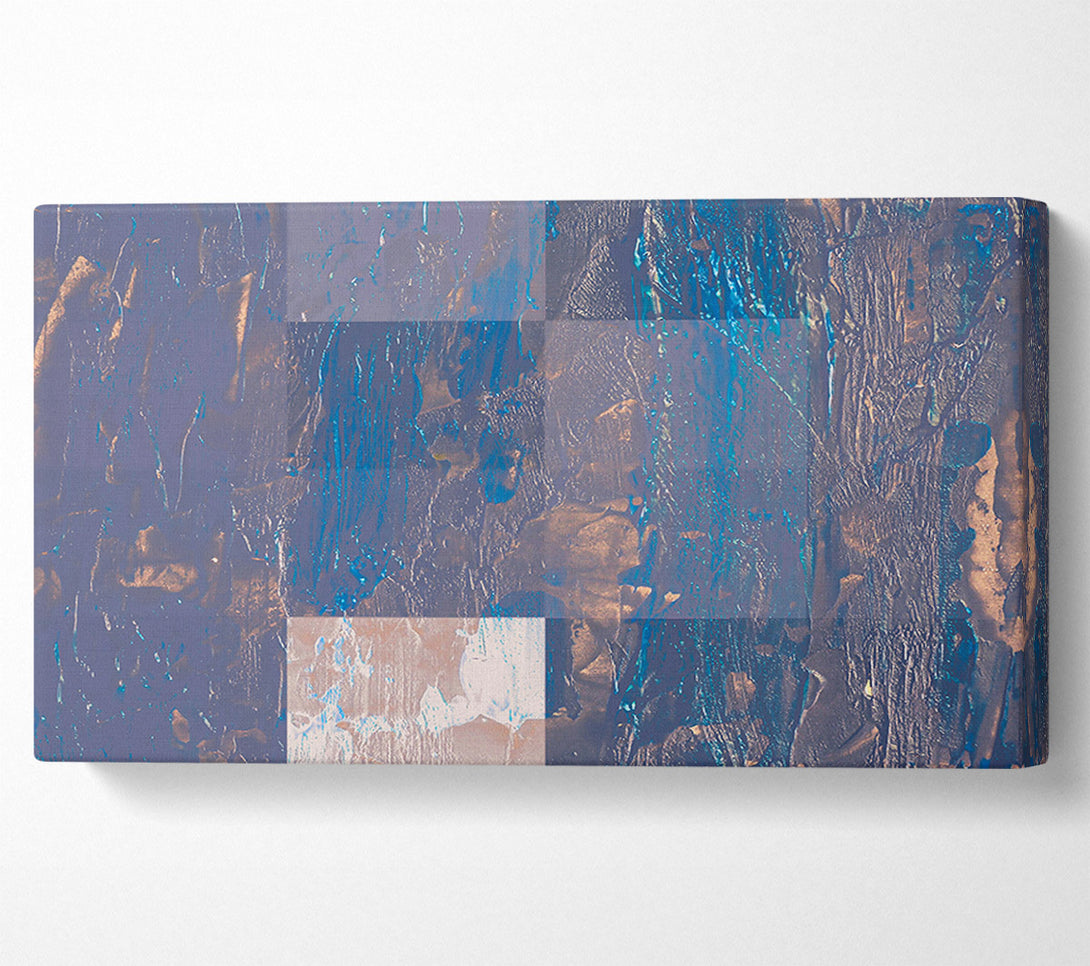  A Canvas Print of Blue Abstract Texture Canvas Wall Art