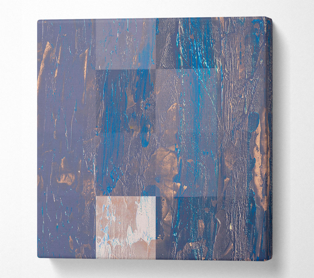  A Canvas Print of Blue Abstract Texture Canvas Wall Art