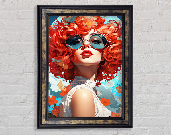 Summer Lady Framed Print