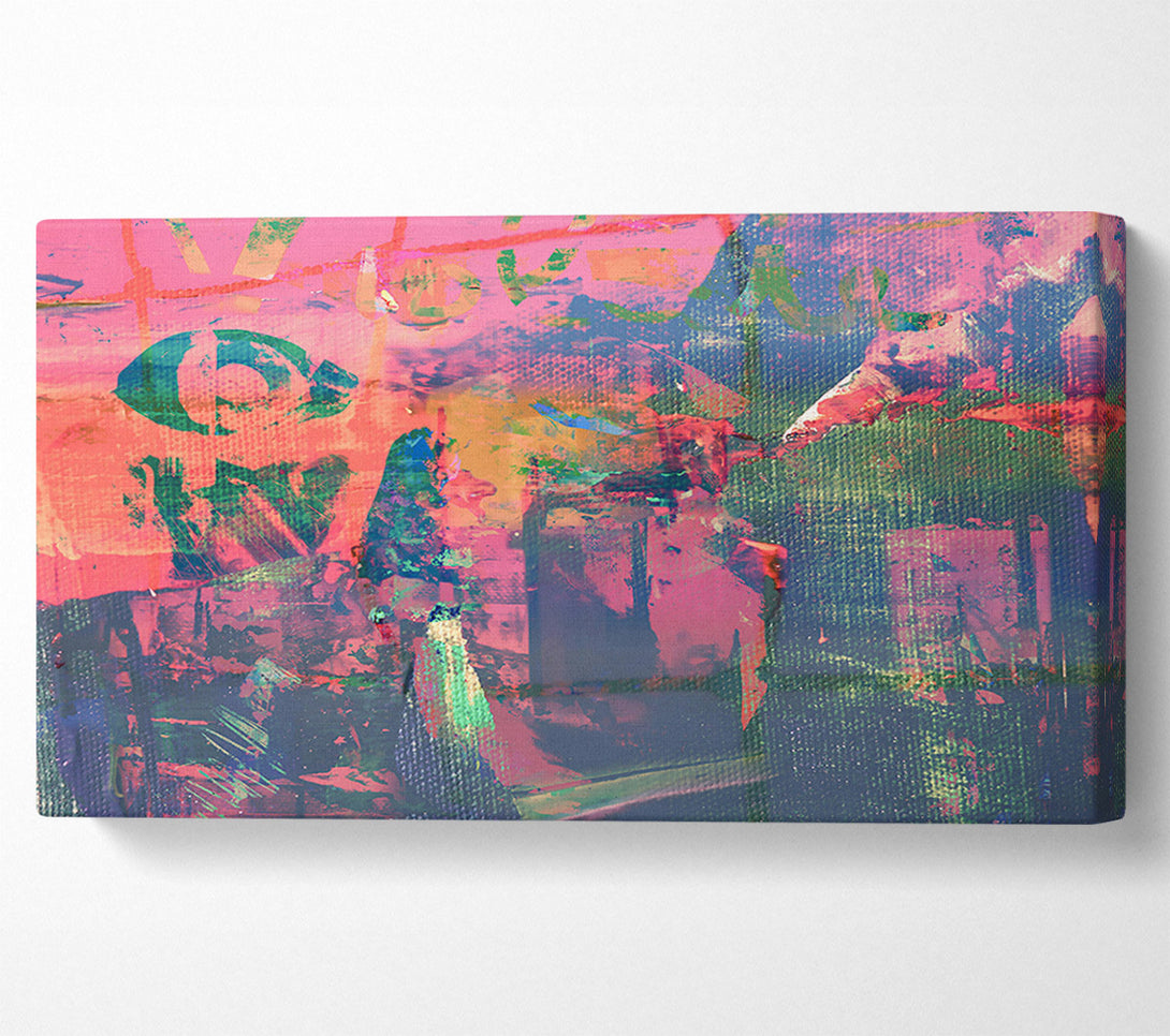  A Canvas Print of Crimson Canvas Chaos Canvas Wall Art
