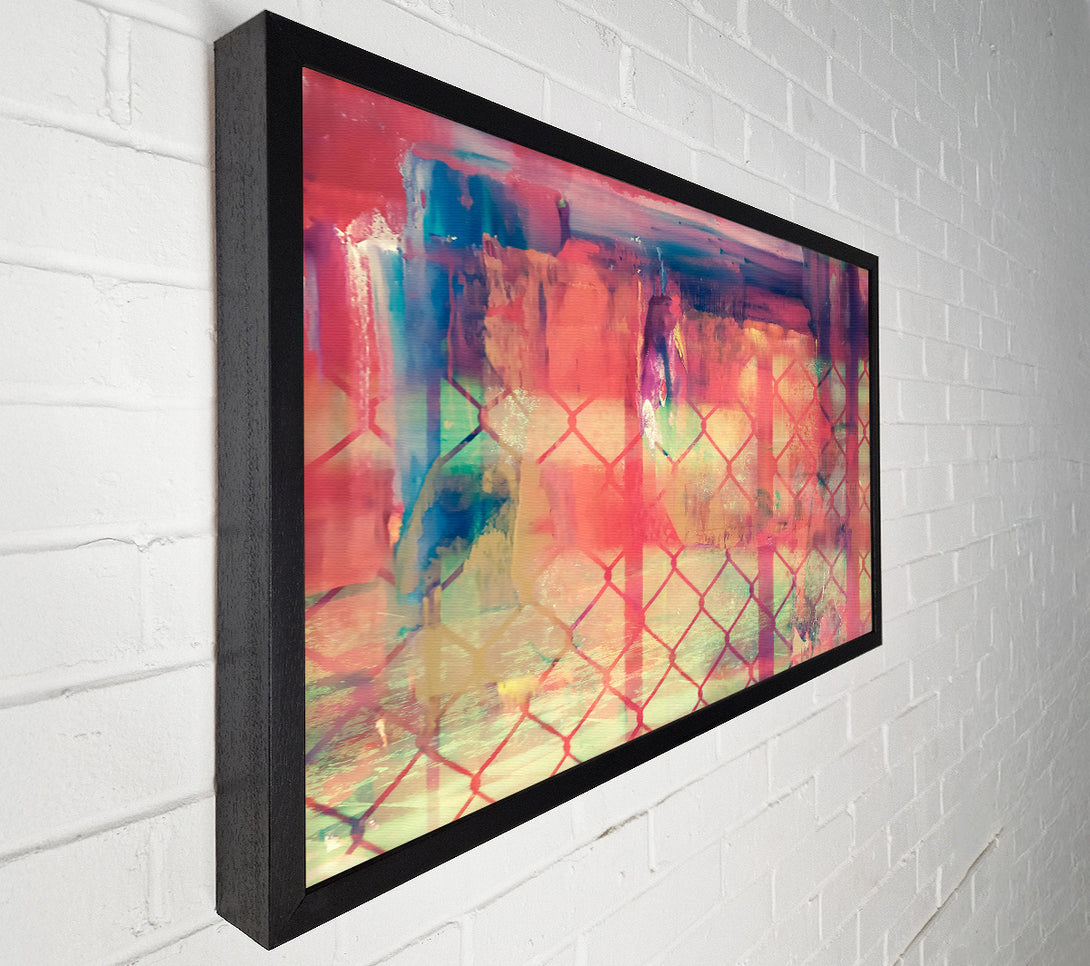  A Canvas Print of Crimson Chain Link Dreams Canvas Art