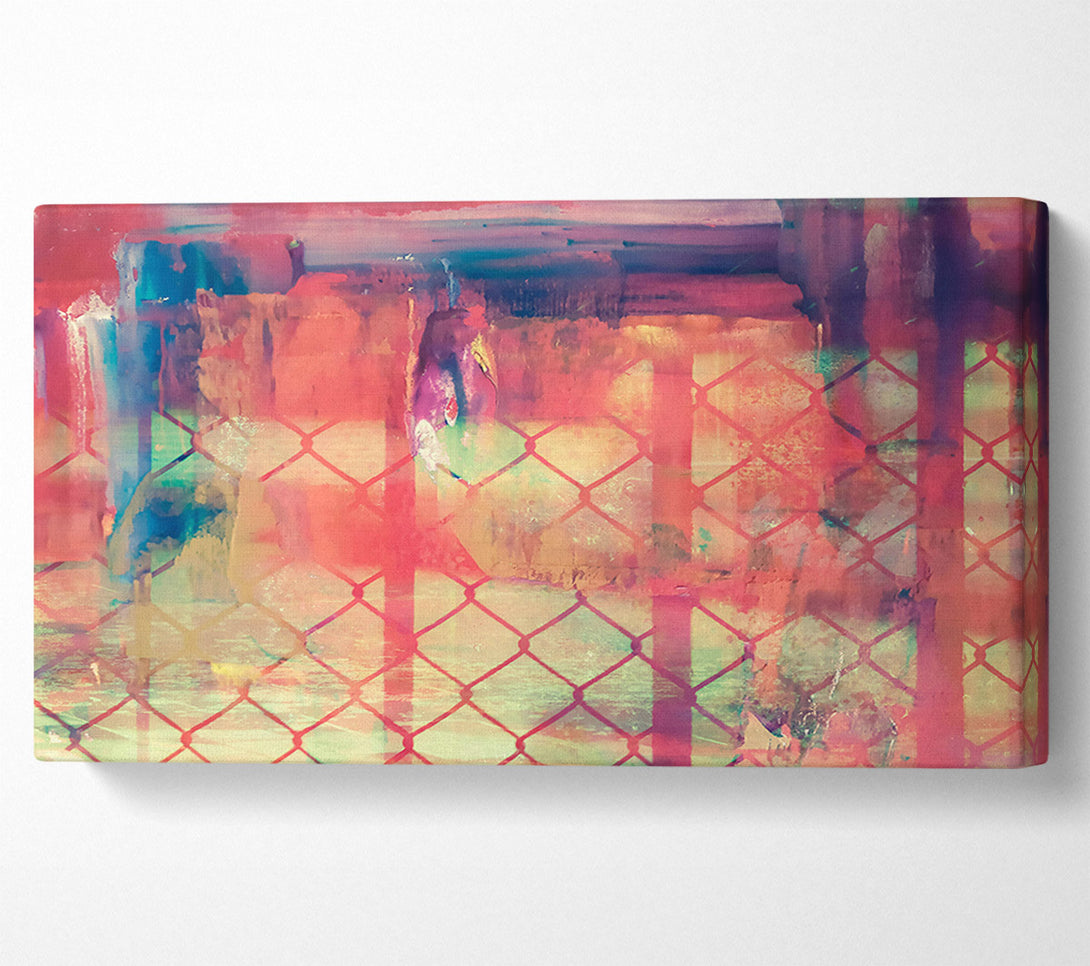  A Canvas Print of Crimson Chain Link Dreams Canvas Art