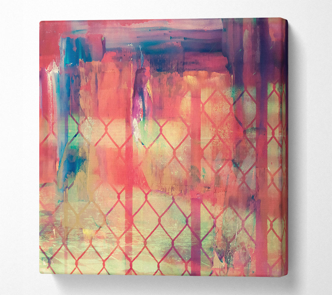  A Canvas Print of Crimson Chain Link Dreams Canvas Art