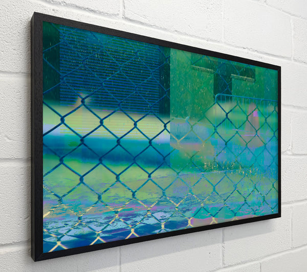 Cyan Chain Link Rain