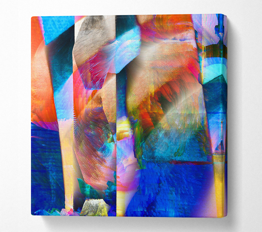  A Canvas Print of Azure Digital Dream Canvas Wall Art