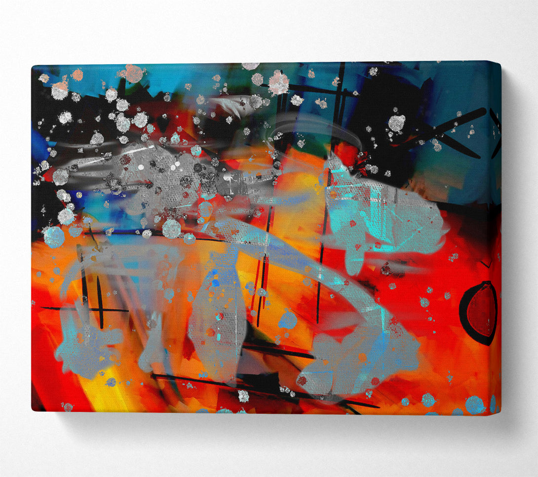  A Canvas Print of Orange Abstract Dreamscape Canvas Art