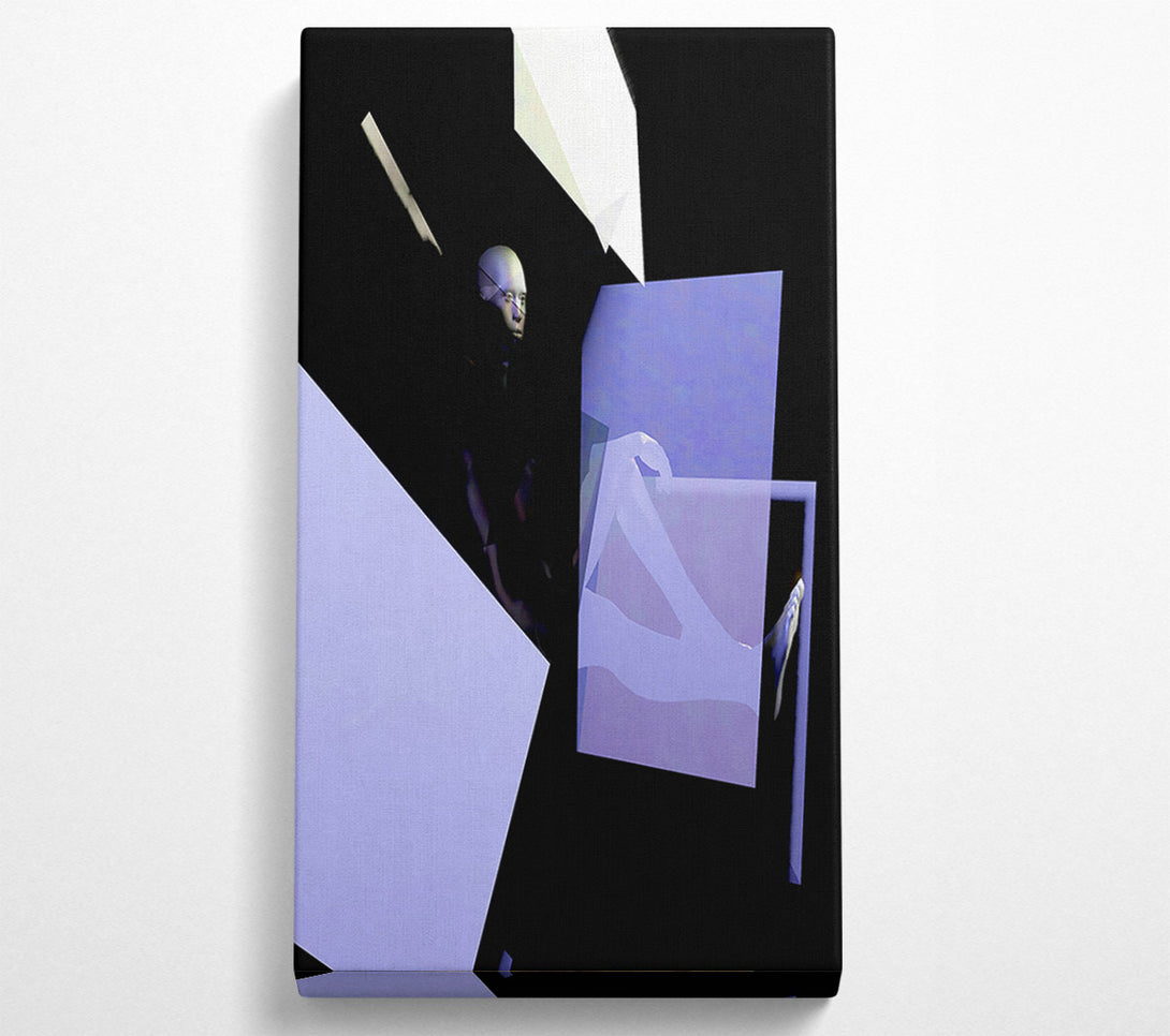  A Canvas Print of Lavender Light Shards Canvas Print