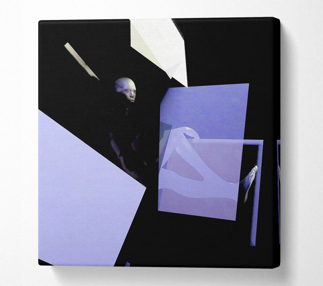  A Canvas Print of Lavender Light Shards Canvas Print