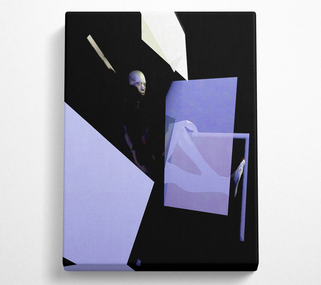 A Canvas Print of Lavender Light Shards Canvas Print