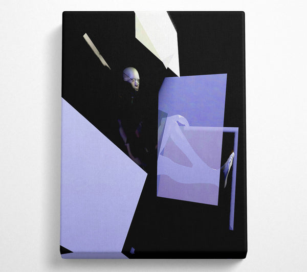  A Canvas Print of Lavender Light Shards Canvas Print