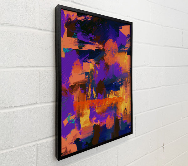 Purple And Orange Strokes
