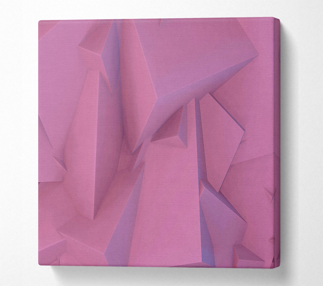  A Canvas Print of Rose-Tinted Geometry Canvas Wall Art