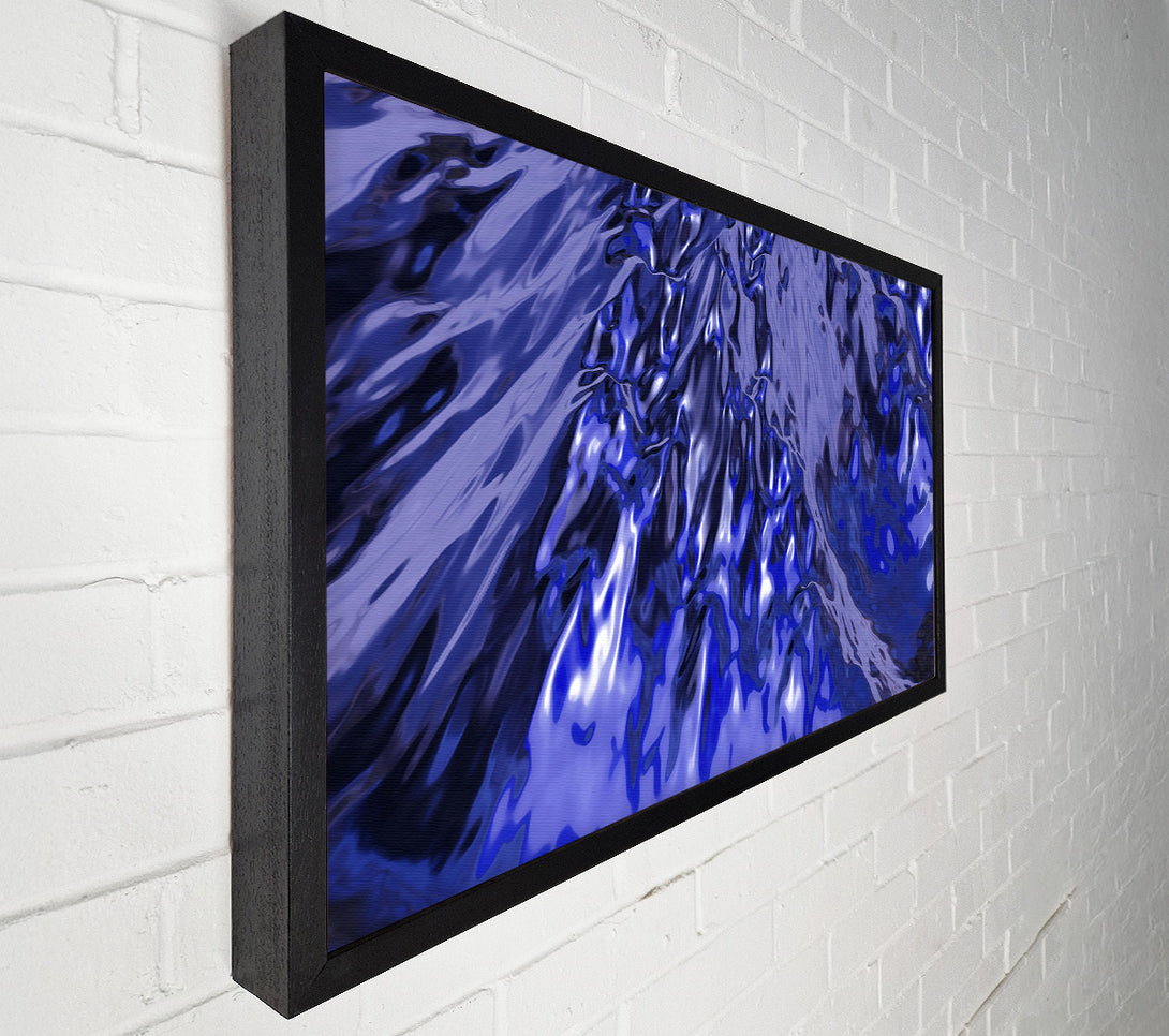  A Canvas Print of Indigo Liquid Flow Canvas Wall Art
