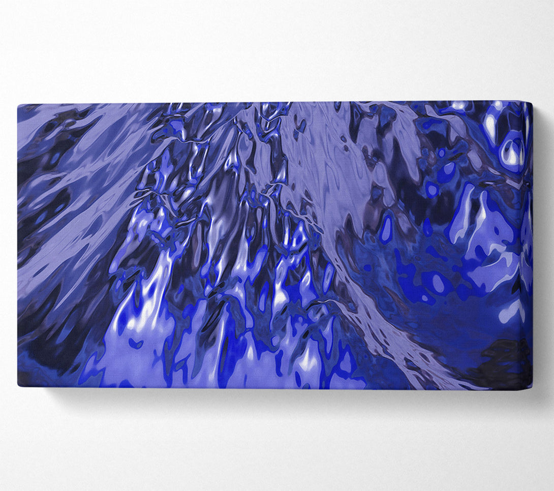  A Canvas Print of Indigo Liquid Flow Canvas Wall Art