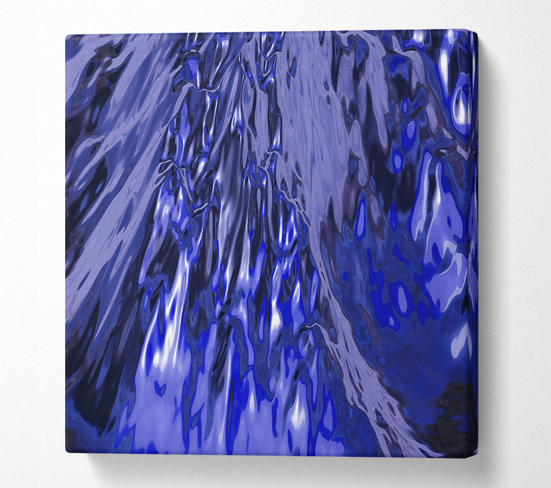  A Canvas Print of Indigo Liquid Flow Canvas Wall Art
