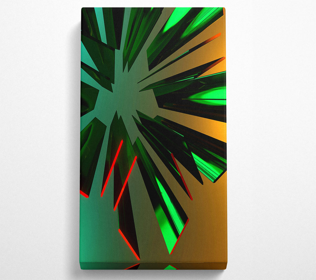  A Canvas Print of Emerald Geometric Abstract Canvas Art