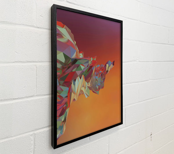 Orange Polygonal Rise