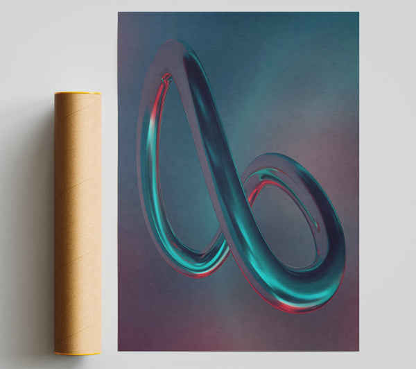 Teal Infinite Loop Poster