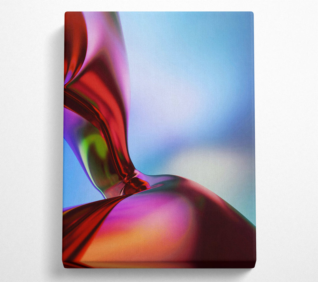  A Canvas Print of Crimson Abstract Flow Canvas Wall Art