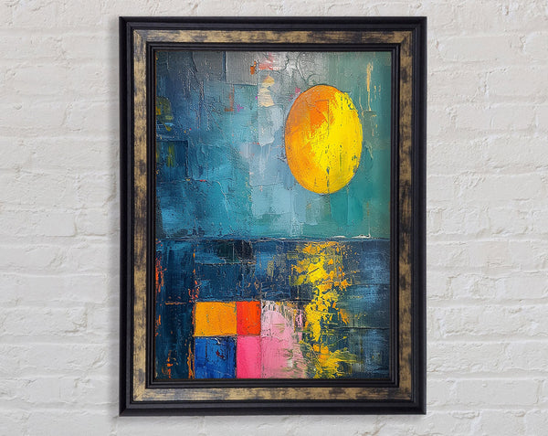 Sun On The Sea Framed Print