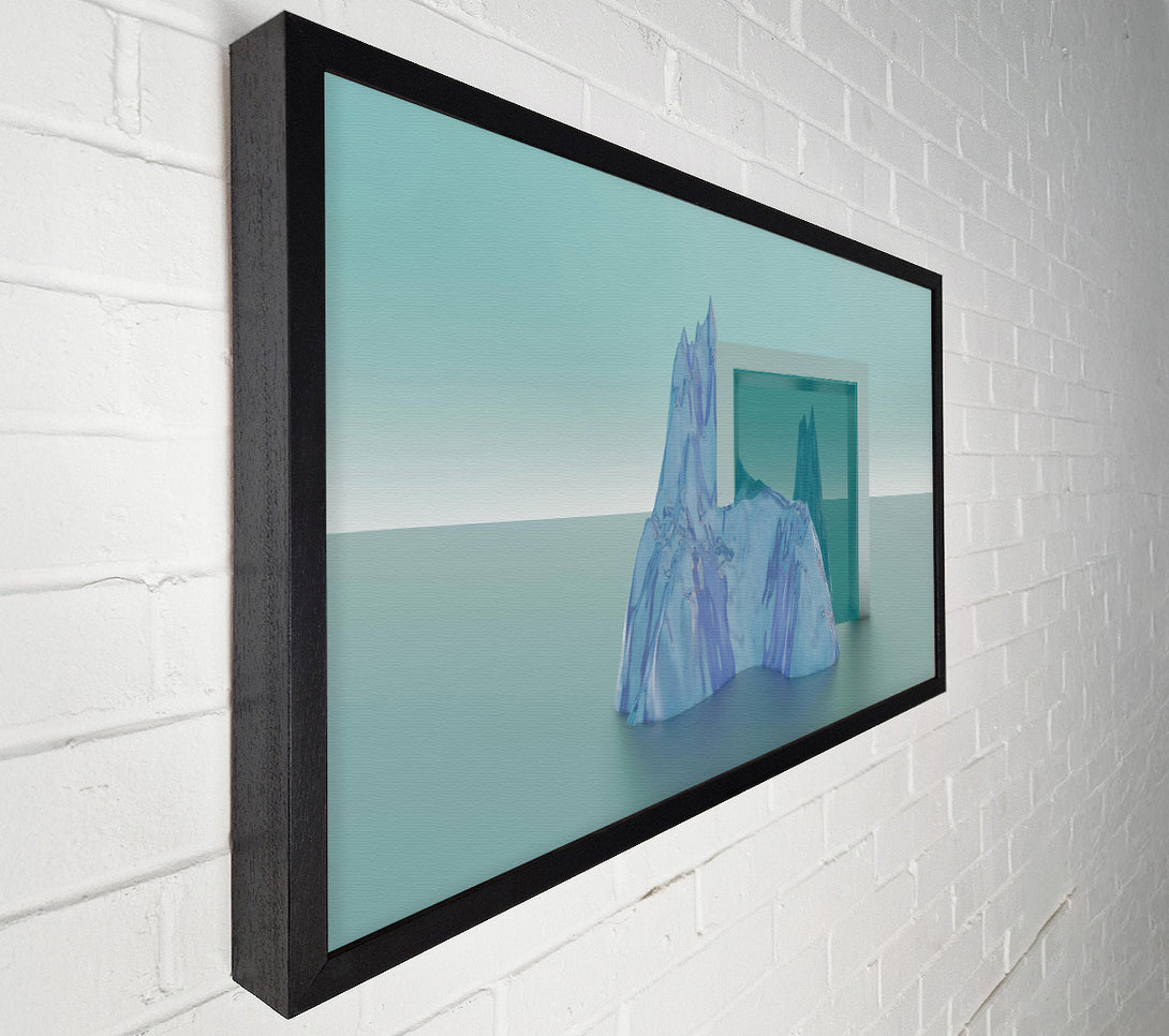  A Canvas Print of Blue Glass Mountain Canvas Wall Art