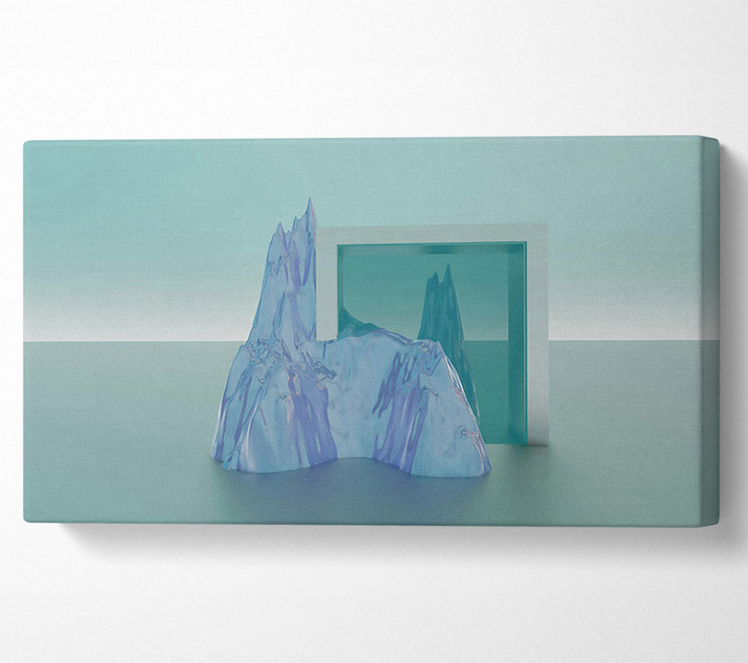  A Canvas Print of Blue Glass Mountain Canvas Wall Art