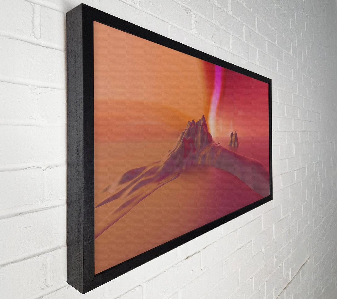  A Canvas Print of Crimson Mountain Range Canvas Print