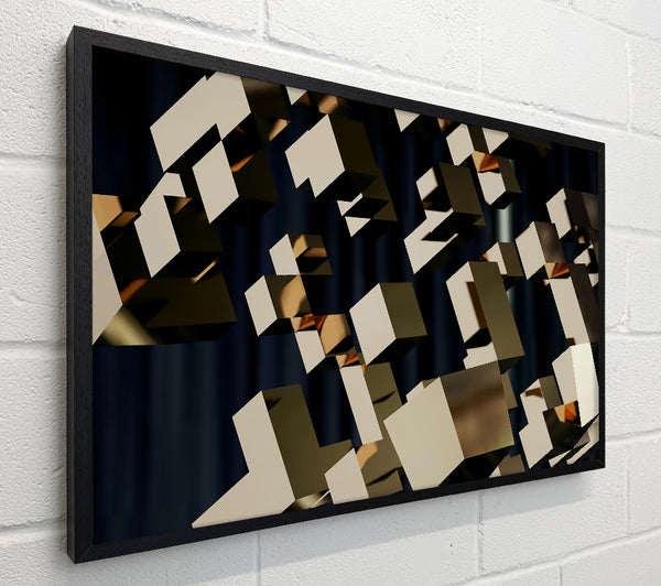 Beige Geometric Abstract