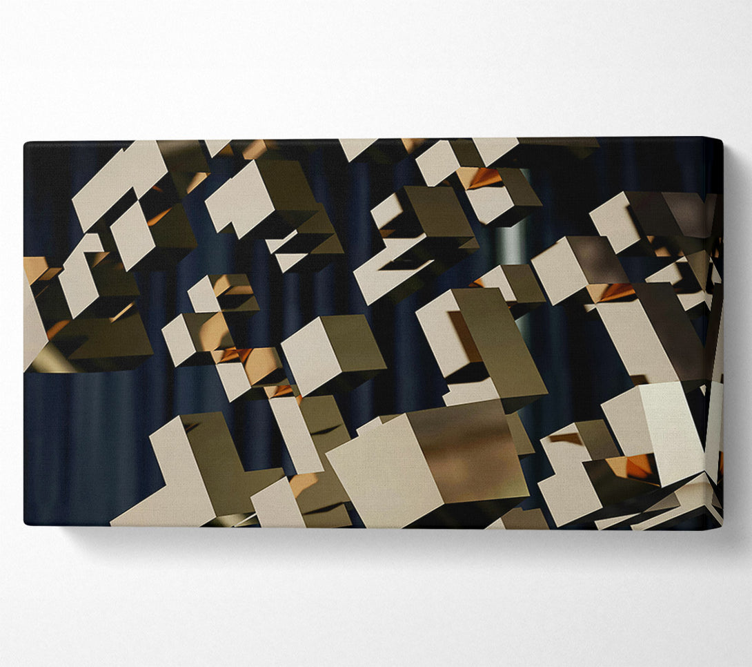  A Canvas Print of Beige Geometric Abstract Canvas Print