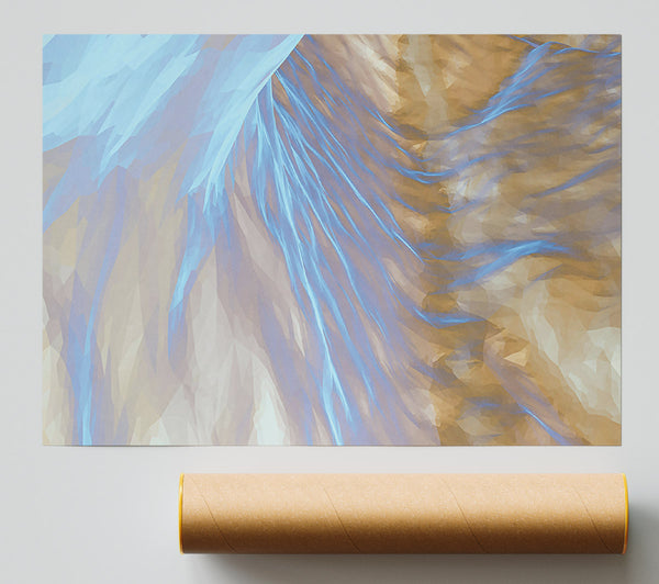 Blue Mountain Flow Print