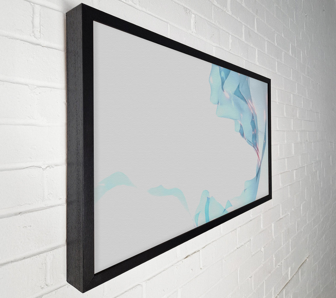  A Canvas Print of Azure Flowing Form Canvas Art