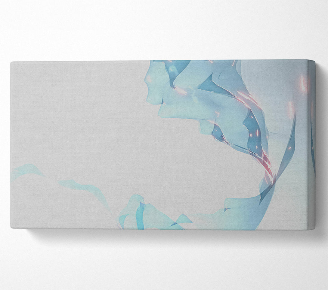  A Canvas Print of Azure Flowing Form Canvas Art