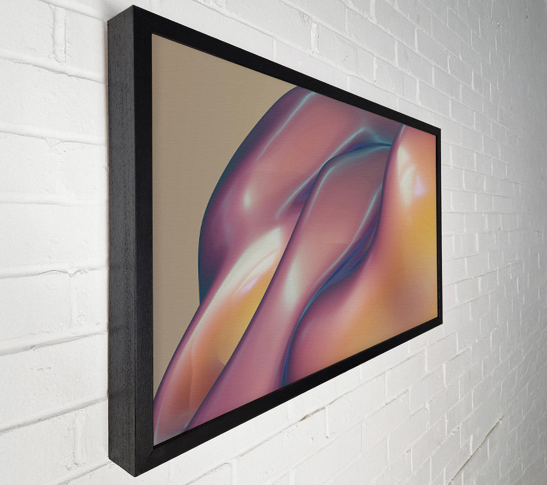  A Canvas Print of Crimson Fluid Forms Canvas Wall Art
