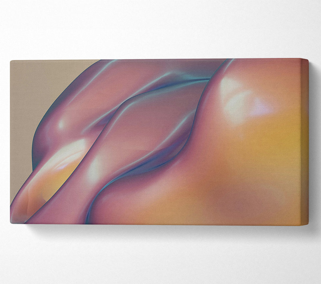  A Canvas Print of Crimson Fluid Forms Canvas Wall Art