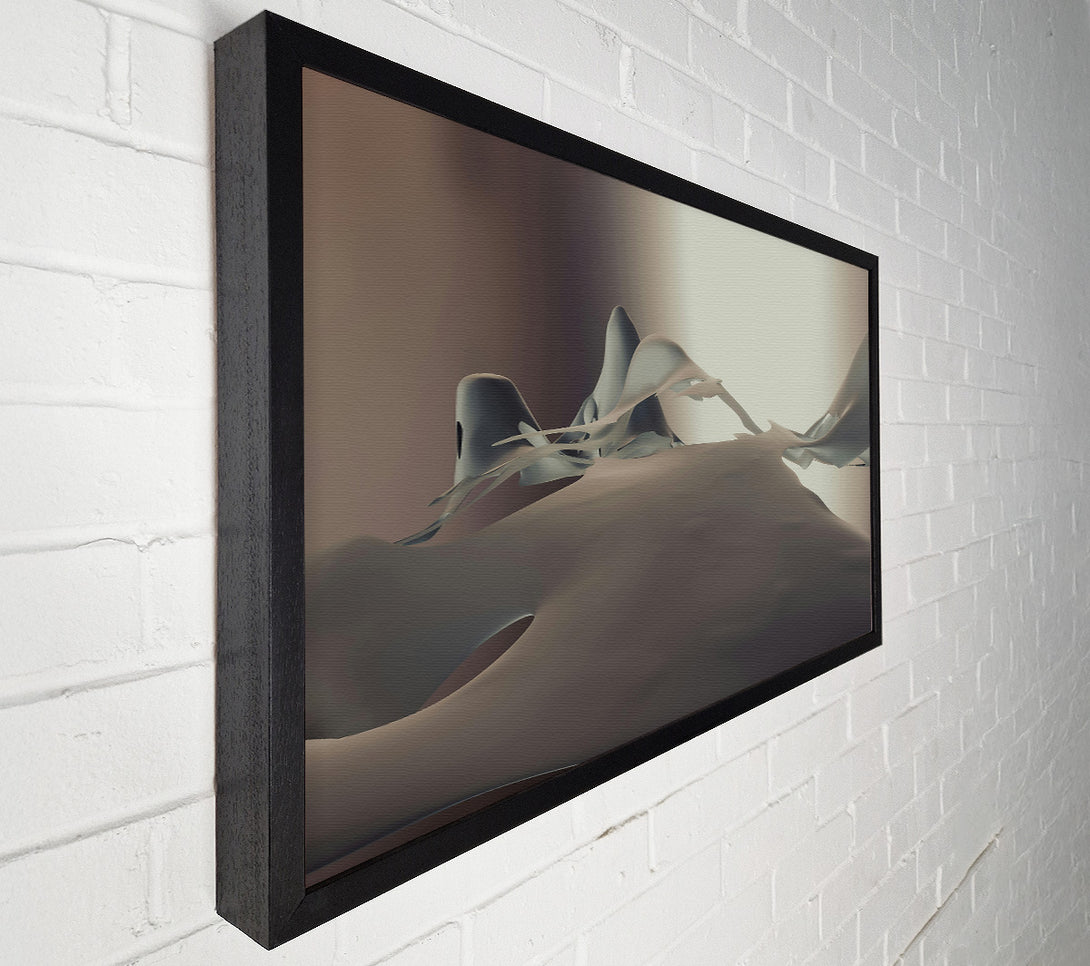  A Canvas Print of Silver Abstract Form Canvas Print