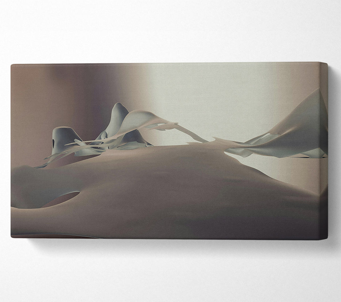  A Canvas Print of Silver Abstract Form Canvas Print