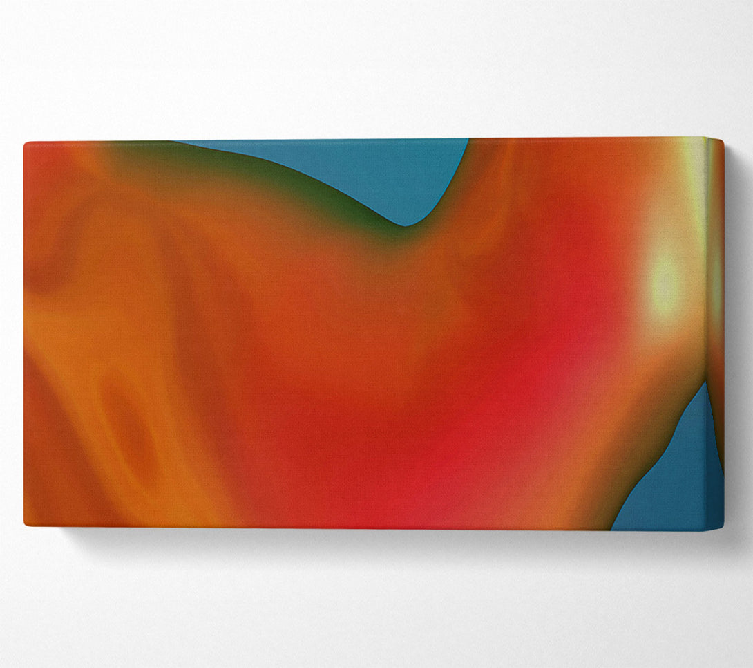  A Canvas Print of Crimson Gradient Flow Canvas Art