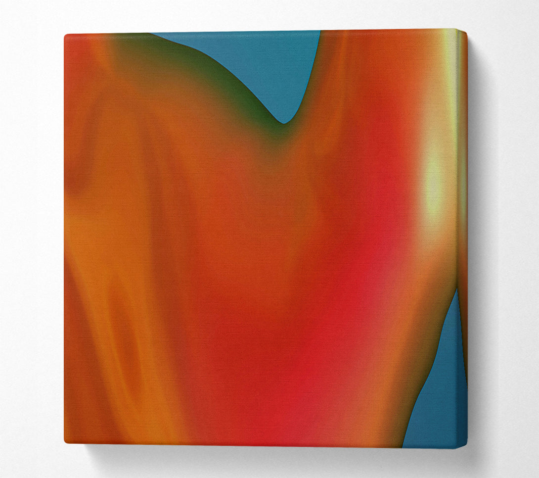  A Canvas Print of Crimson Gradient Flow Canvas Art