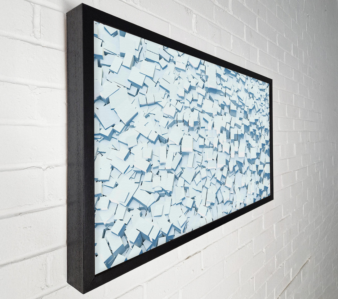  A Canvas Print of Pale Blue Stacks Canvas Art