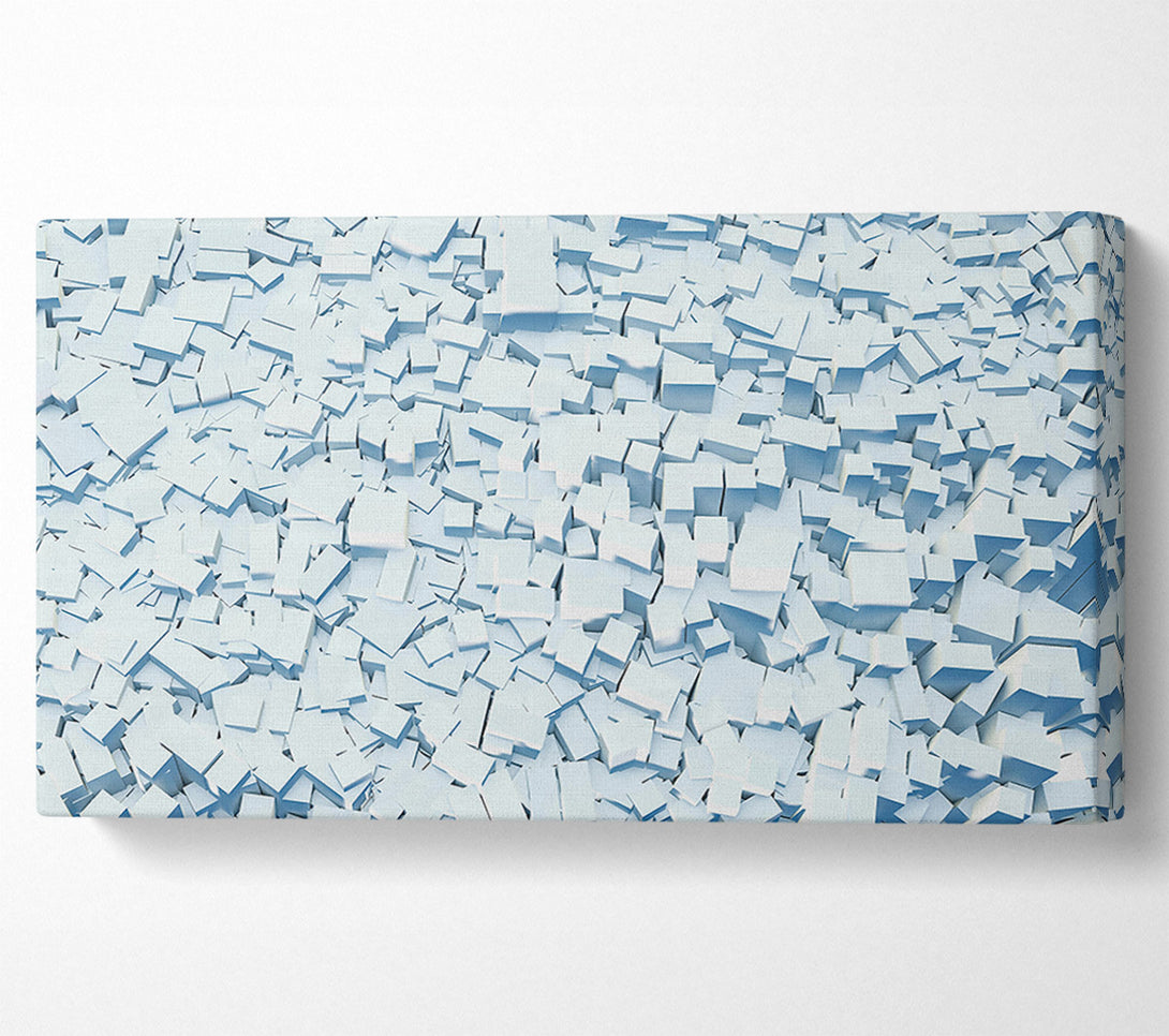  A Canvas Print of Pale Blue Stacks Canvas Art